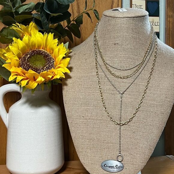 NWT Lucky Brand Gold Chain Necklace Worn Individually or layered. #LBNK7 - Picture 10 of 10